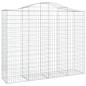 Cestos gabião arqueados 25 pcs 200x50x160/180 ferro galvanizado