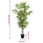 Árvore de bambu artificial 1288 folhas 180 cm verde