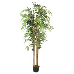 Árvore de bambu artificial 1605 folhas 180 cm verde