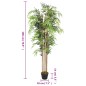 Árvore de bambu artificial 1605 folhas 180 cm verde