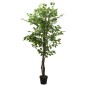 Figueira artificial 1260 folhas 200 cm verde