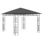 Gazebo com rede mosquiteira 3x3x2,73 m 180 g/m² antracite