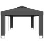 Gazebo com telhado duplo 3x6 m antracite