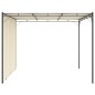 Gazebo de jardim com cortina lateral 3x3x2,25m cor creme