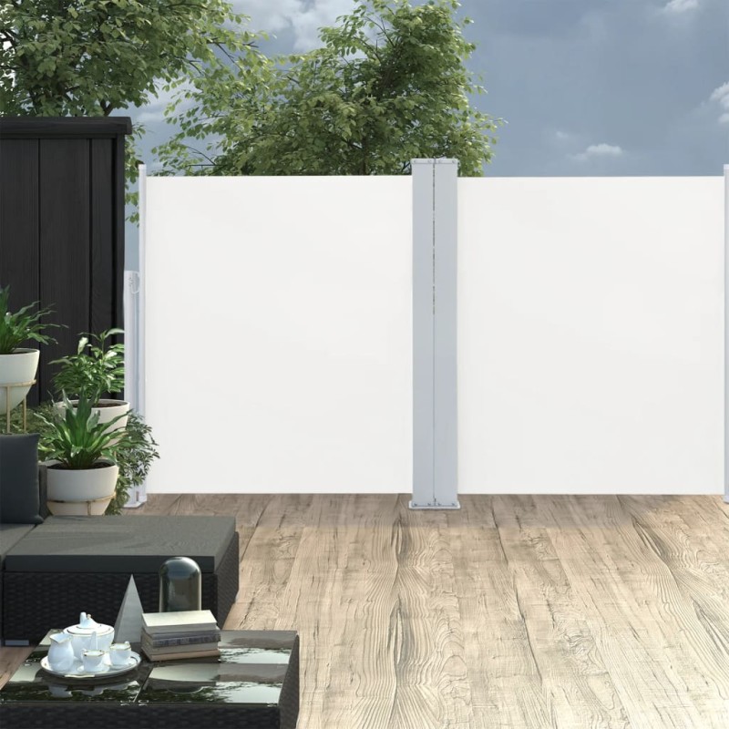 Toldo lateral retrátil 140x600 cm creme-Guarda-sóis e telas de varanda-Home Retail