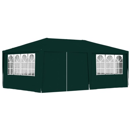 Tenda festas profissional c/ paredes laterais 4x6m 90g/m² verde