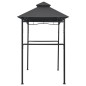 Gazebo de churrasco 240x150x255 cm aço antracite