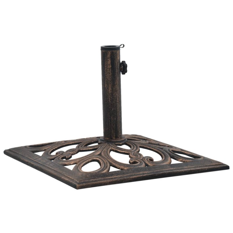 Base para guarda-sol 12 kg 49 cm ferro fundido bronze-Suportes para guarda-sóis-Home Retail