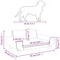 Cama para cães 70x45x33 cm veludo cinzento-escuro