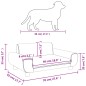 Cama para cães 70x45x33 cm veludo preto