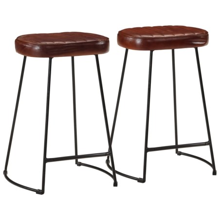 Bancos de bar 2 pcs 41x29x62 cm castanho-escuro