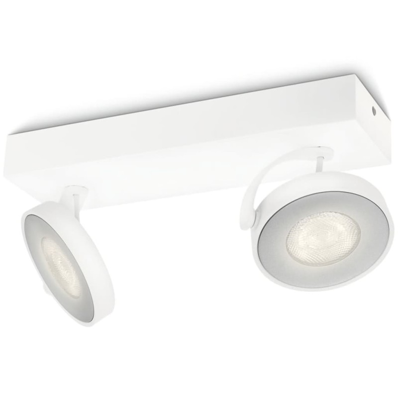 Philips myLiving Foco LED Clockwork 2x4,5 W branco 531723116-Candeeiros de teto-Home Retail