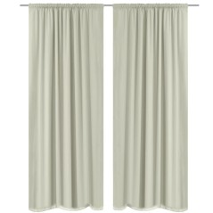 Cortinas blackout 2 pcs camada dupla 140 x 245 cm creme