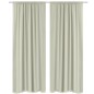 Cortinas blackout 2 pcs camada dupla 140 x 245 cm creme