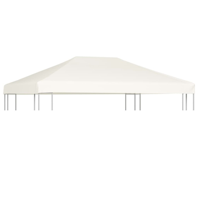 Cobertura de gazebo 310 g/m² 4x3 m branco nata-Topos para toldos e gazebos-Home Retail