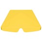 Toldo suplente p/ baloiço de jardim 150/130x105/70 cm amarelo