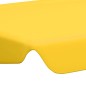 Toldo suplente p/ baloiço de jardim 150/130x105/70 cm amarelo