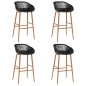 5 pcs conjunto de bar preto