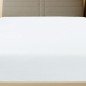 Lençol ajustável 100x200 cm algodão jersey branco