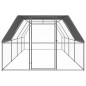 Galinheiro de exterior 3x8x2 m aço galvanizado