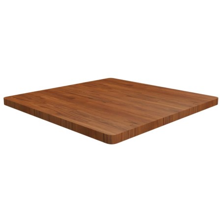 Tampo mesa quadrado 90x90x4 cm carvalho tratado castanho-escuro