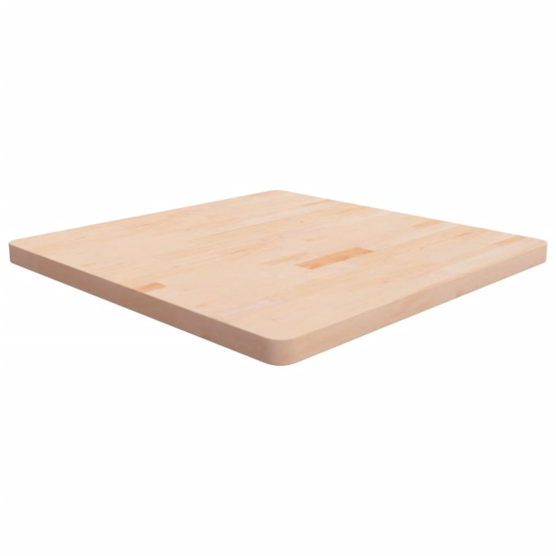 Tampo de mesa quadrado 80x80x4 cm carvalho maciço não tratado-Tampos de mesa-Home Retail