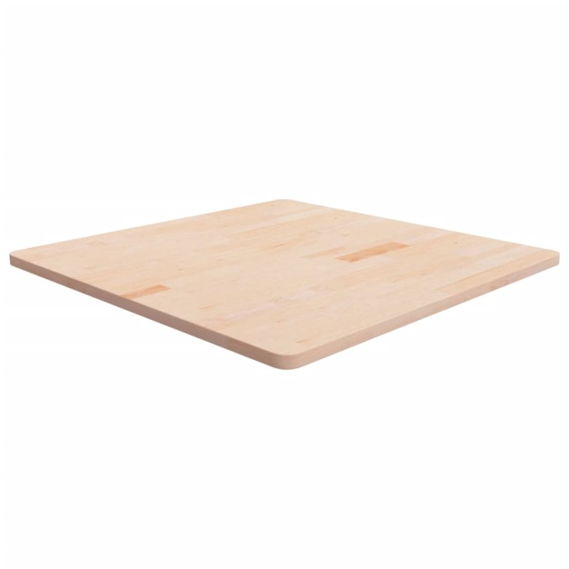 Tampo de mesa quadrado 90x90x2,5 cm carvalho maciço não tratado-Tampos de mesa-Home Retail