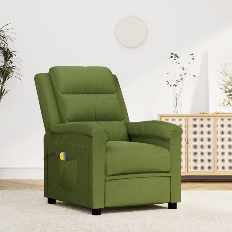 Poltrona de massagens veludo verde-claro-Cadeiras de massagem elétricas-Home Retail