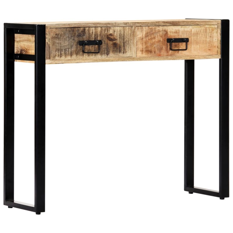 Mesa consola 90x30x75 cm madeira de mangueira maciça-Mesas de apoio-Home Retail