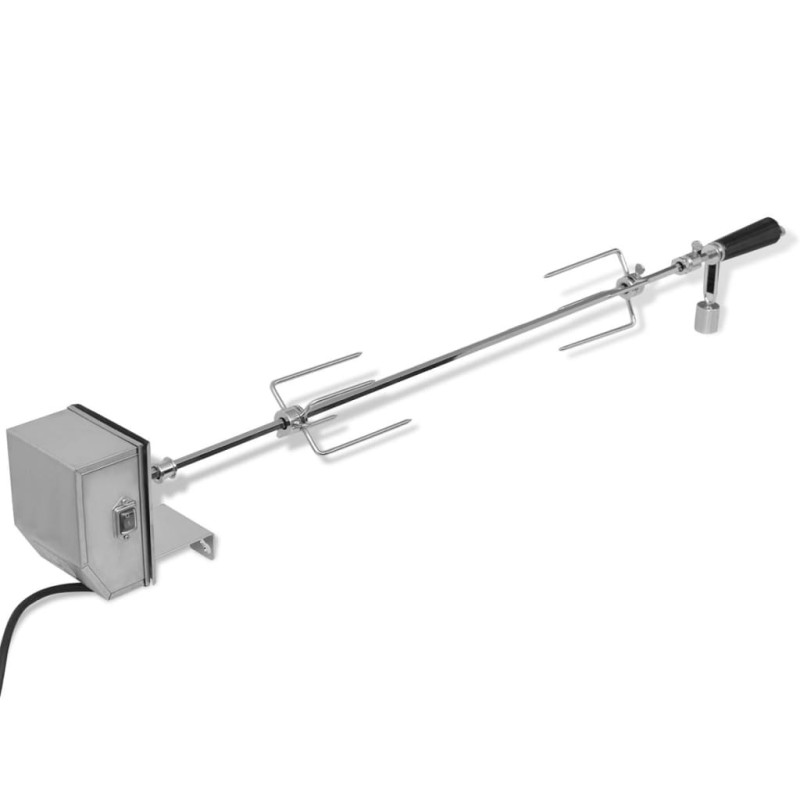 Espeto Rotisserie de churrasqueira + motor profissional, aço 900 mm-Fornos de grelhar e grelhadores-Home Retail