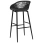 Cadeiras de bar 4 pcs preto