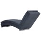 Chaise longue camurça artificial cinzento