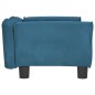 Cama para cães 70x45x30 cm veludo azul