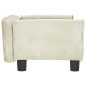 Cama para cães 70x45x30 cm veludo cor creme