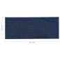 Tapetes de escada adesivos retangulares 15 pcs 60x25 cm azul