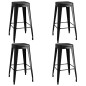 5 pcs conjunto de bar preto