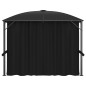 Gazebo com cortinas 300x300x265 cm antracite