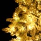 Árvore de Natal pré-iluminada c/ flocos neve e pinhas PVC/PE