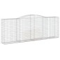 Cestos gabião arqueados 25 pcs 400x50x140/160 ferro galvanizado