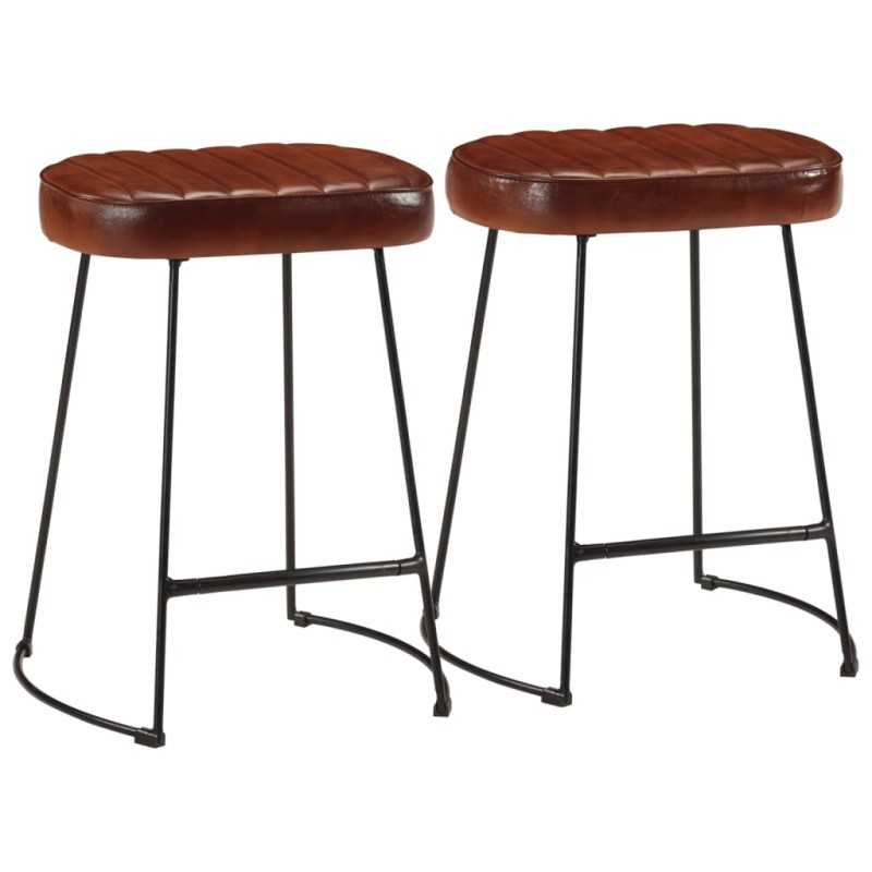 Bancos de bar 2 pcs 40x29,5x53 cm castanho-escuro-Bancos de bar-Home Retail