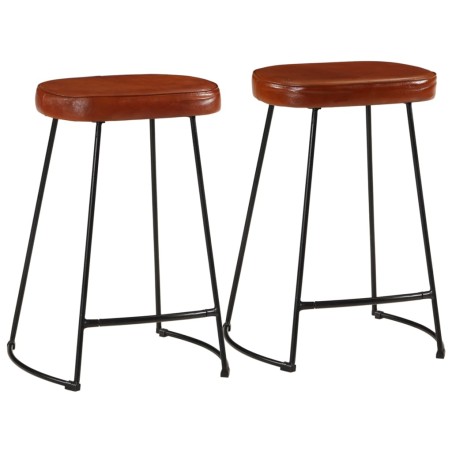 Bancos de bar 2 pcs 41x29x62 cm castanho-escuro