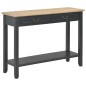 Mesa consola 110x35x80 cm madeira preto