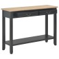 Mesa consola 110x35x80 cm madeira preto