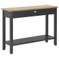 Mesa consola 110x35x80 cm madeira preto