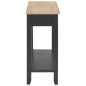 Mesa consola 110x35x80 cm madeira preto