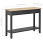 Mesa consola 110x35x80 cm madeira preto