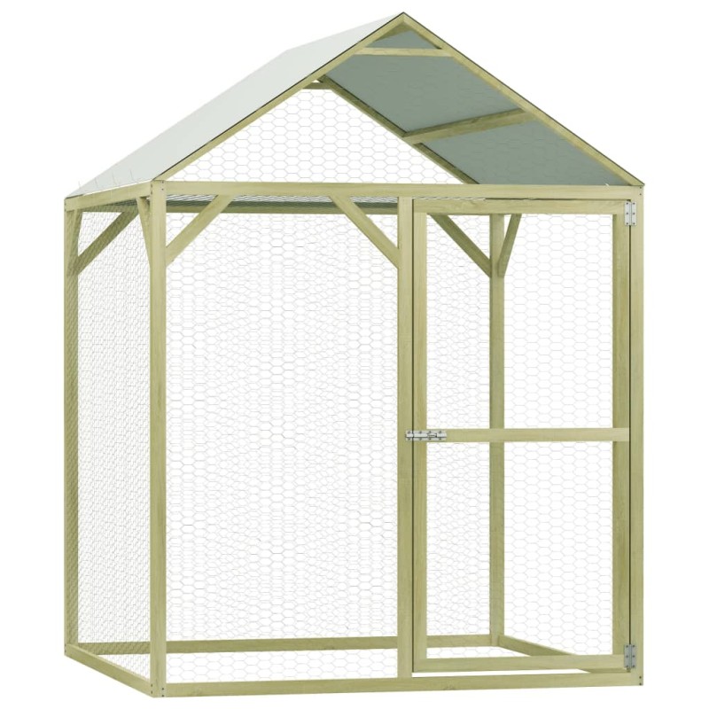 Galinheiro 1,5x1,5x2 m madeira de pinho impregnada-Casotas e gaiolas para animais pequenos-Home Retail