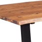 Mesa de jantar 170x90x75 cm madeira de acácia maciça