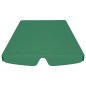 Toldo suplente p/ baloiço de jardim 150/130x105/70 cm verde