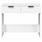 Mesa consola 90x36x75 cm derivados de madeira branco